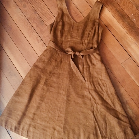 lands end linen dress
